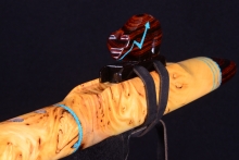 Yellow Cedar Burl Native American Flute, Minor, Mid G-4, #I23A